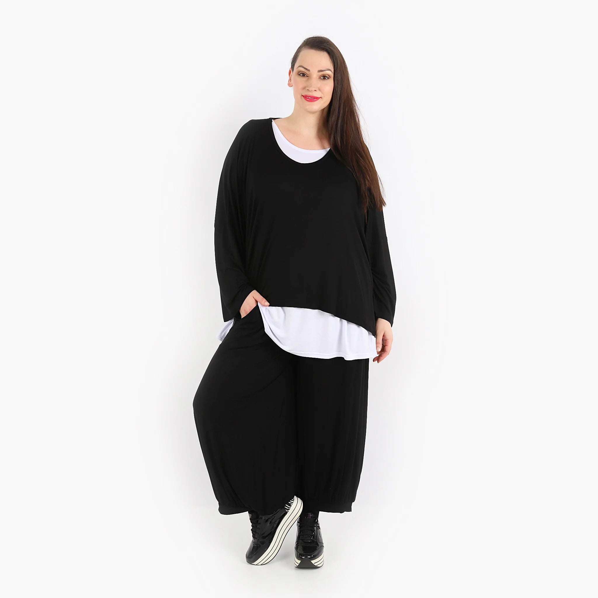  Ballonhose von AKH Fashion aus Viskose, 1312.08067, Schwarz, Schick, Modern, Bequem