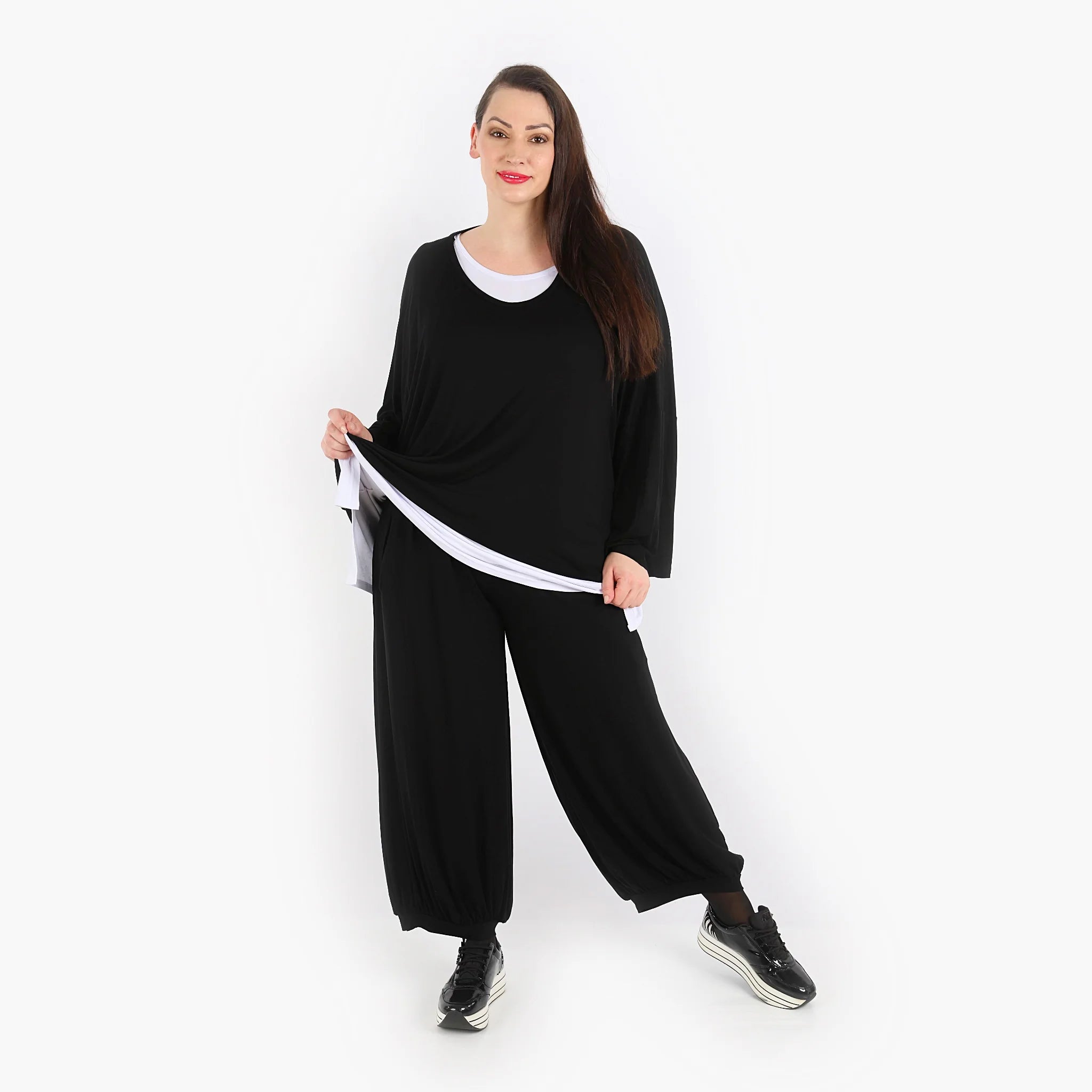  Ballonhose von AKH Fashion aus Viskose, 1312.08067, Schwarz, Schick, Modern, Bequem