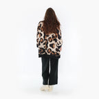 AKH Fashion Bigshirt in kastiger Form, aus Viskose, 1369.06964, Beige-Schwarz-Braun, Leopard