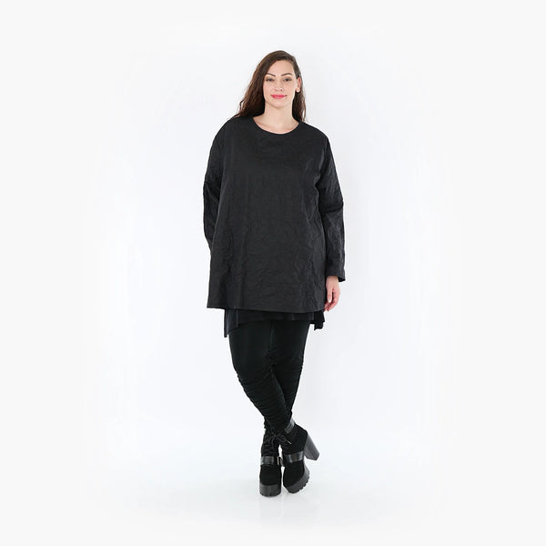 A-Form Shirt von AKH Fashion aus Viskose, ausgefallene, zeitlose Lagenlook Mode