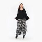  Ballonhose von AKH Fashion aus Materialmix, 1375.08069, Dunkelgrau-Grau, Kariert, Schick