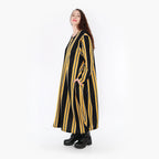  Ballonkleid von AKH Fashion aus Materialmix, 1331.01926, Gelb-Schwarz-Weiß, Schick