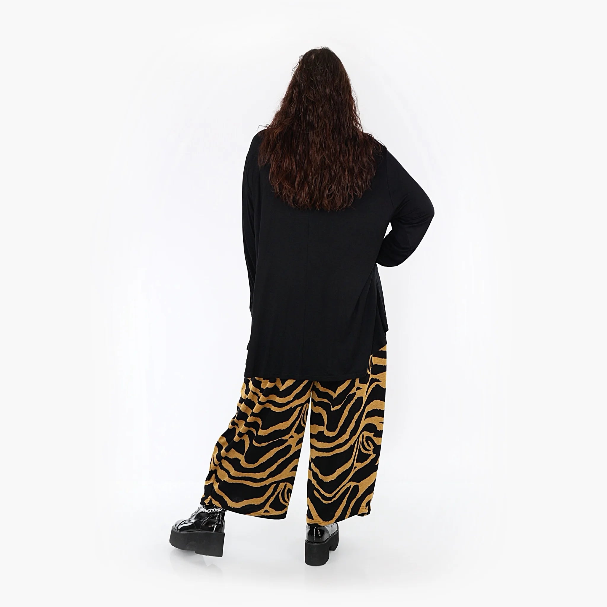  Ballonhose von AKH Fashion aus Materialmix, 1333.08069, Gelb-Schwarz, Farbmix, Schick