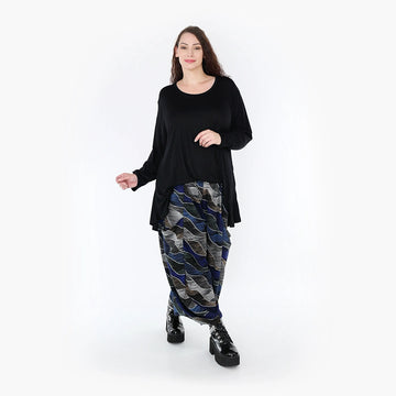  Ballonhose von AKH Fashion aus Materialmix, 1334.08069, Blau-Grau, Farbmix, Ausgefallen