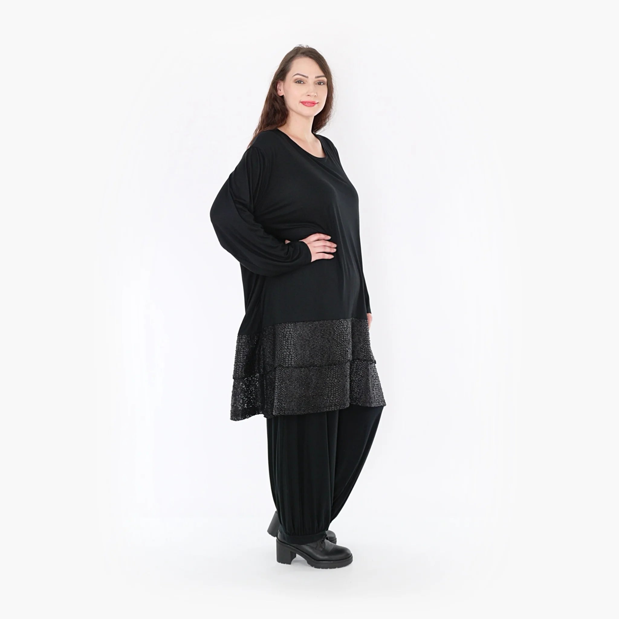 A-Form Shirt von AKH Fashion aus Viskose, ausgefallene, zeitlose Lagenlook Mode
