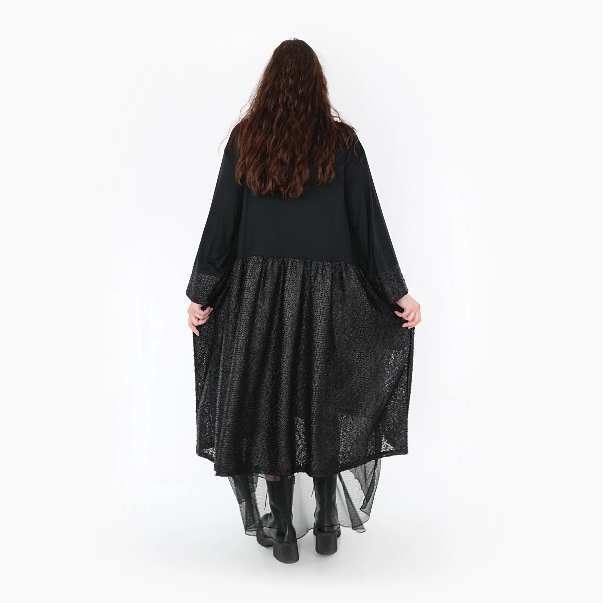  Ballonkleid von AKH Fashion aus Viskose, 1339.06967, Schwarz, Schick, Modern, Bequem