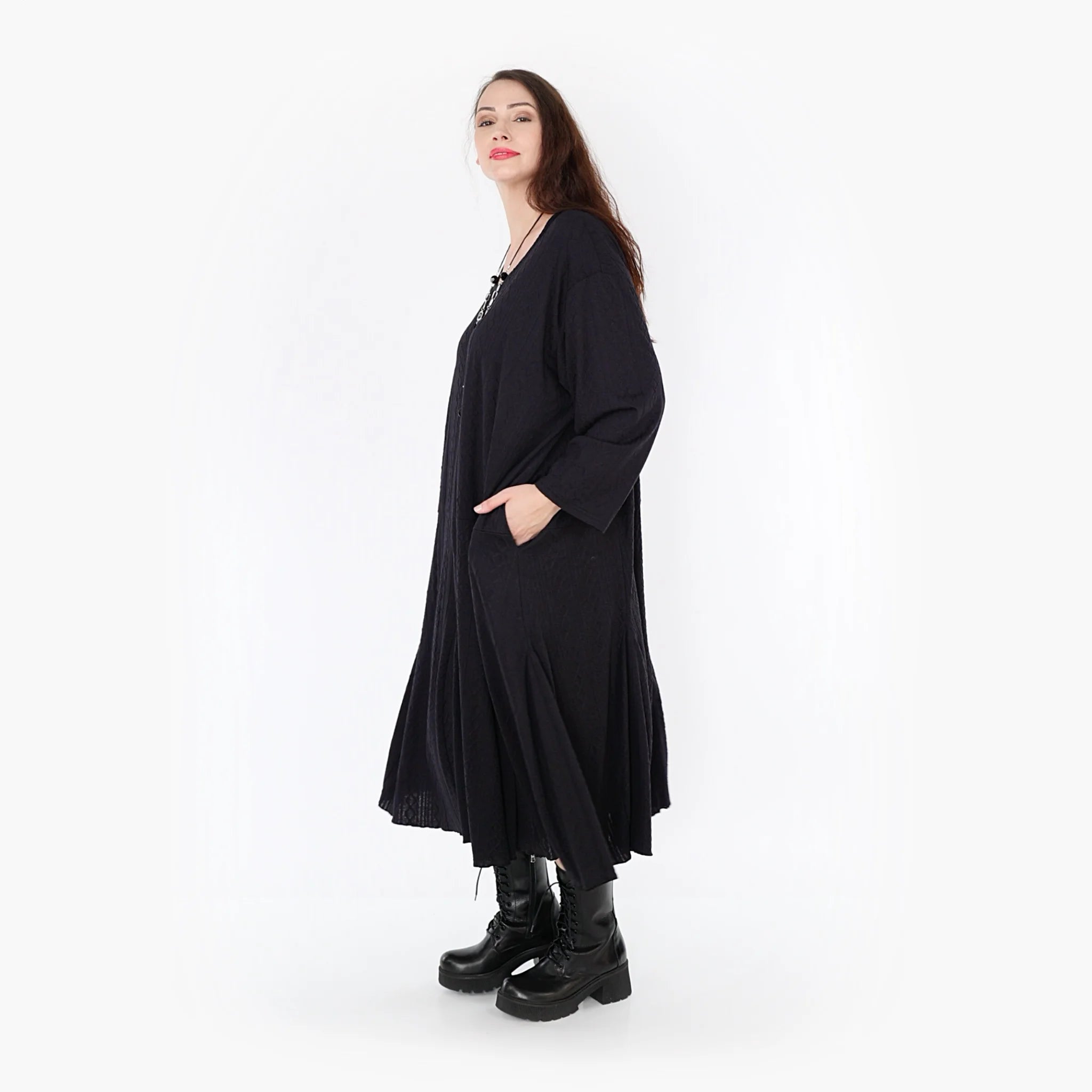  A-Form Kleid von AKH Fashion aus Viskose, 1340.06972, Schwarz, Schick, Modern, Bequem