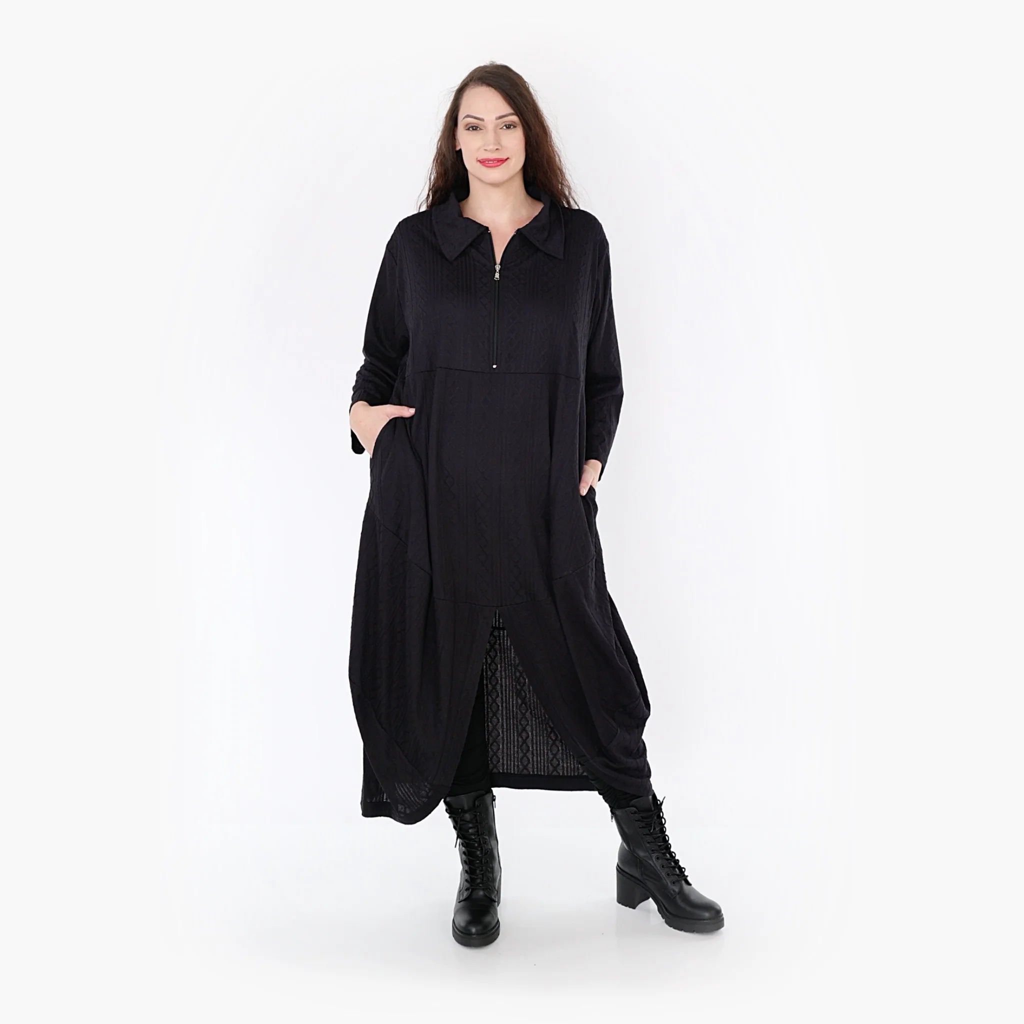  Ballonkleid von AKH Fashion aus Viskose, 1340.06975, Schwarz, Schick, Modern, Bequem