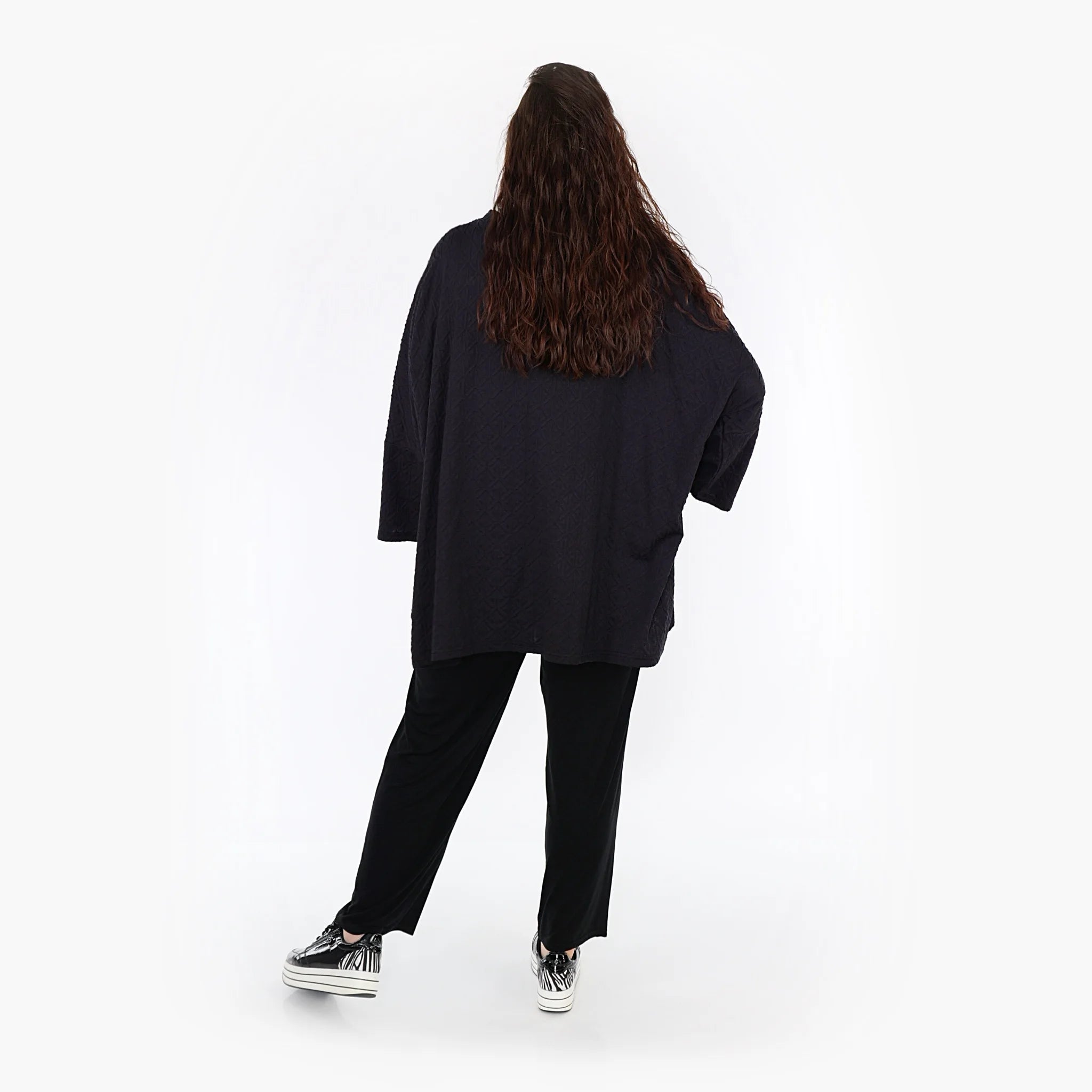  A-Form Bigshirt von AKH Fashion aus Viskose, 1342.06973, Schwarz, Schick, Modern, Bequem