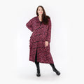  Ballonmantel von AKH Fashion aus Viskose, 1344.06976, Fuchsia-Schwarz, Schick, Modern