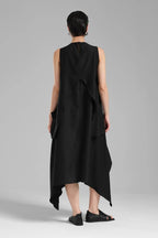  A-Form Kleid von TW3 aus Polyamid, 1197, Schwarz, Schick, Modern, Ausgefallen