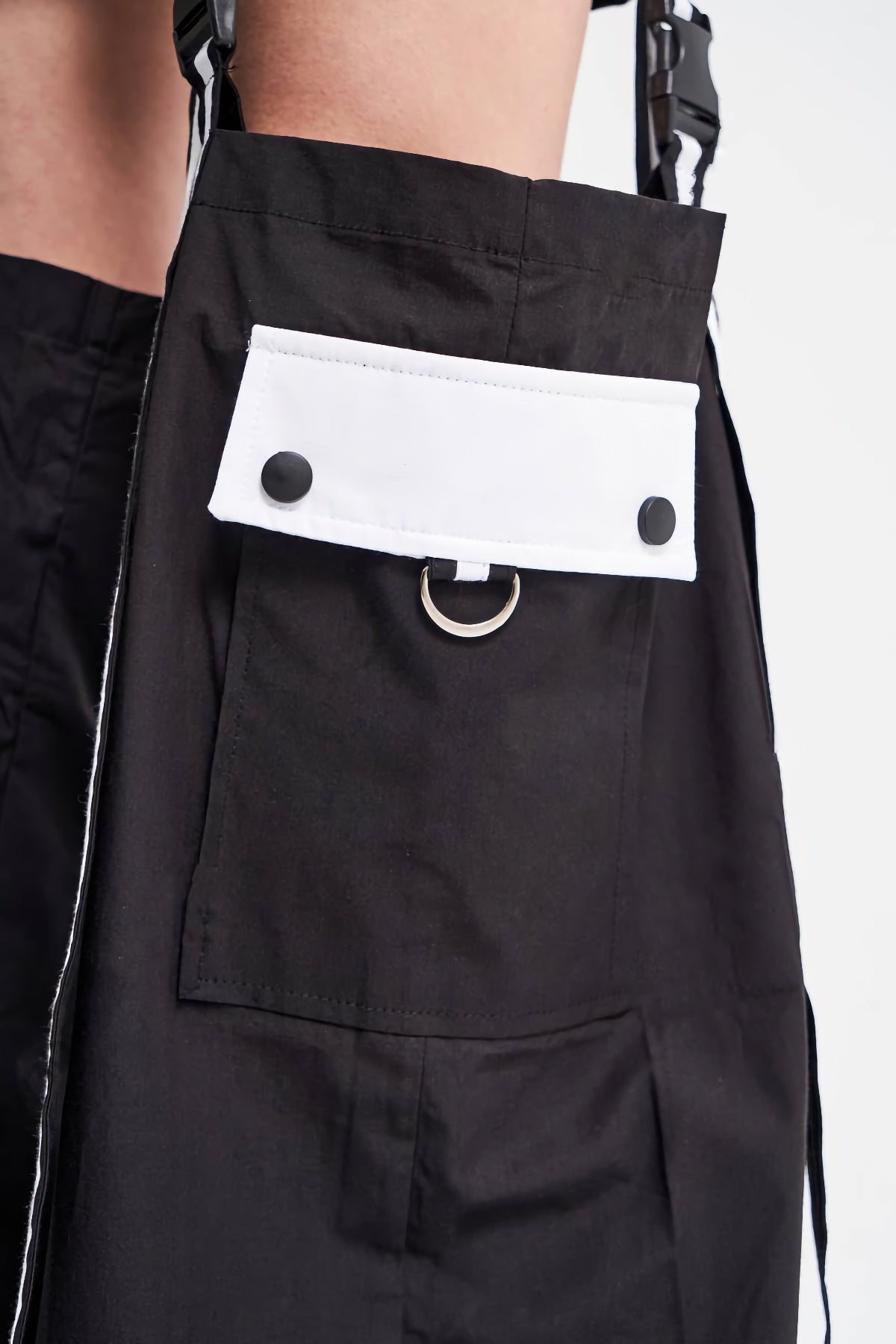  TW3 Hose in gerader Form, aus Polyamid, 725, Schwarz, Streifen, Schick, Ausgefallen