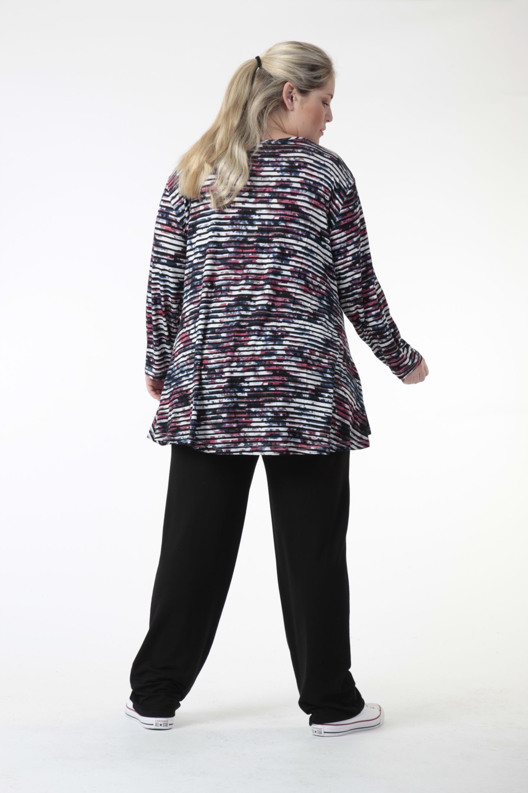  Bigshirt von AKH Fashion aus Viskose in Glocken-Form, 0730.01892, Multicolor, Schick, Modern