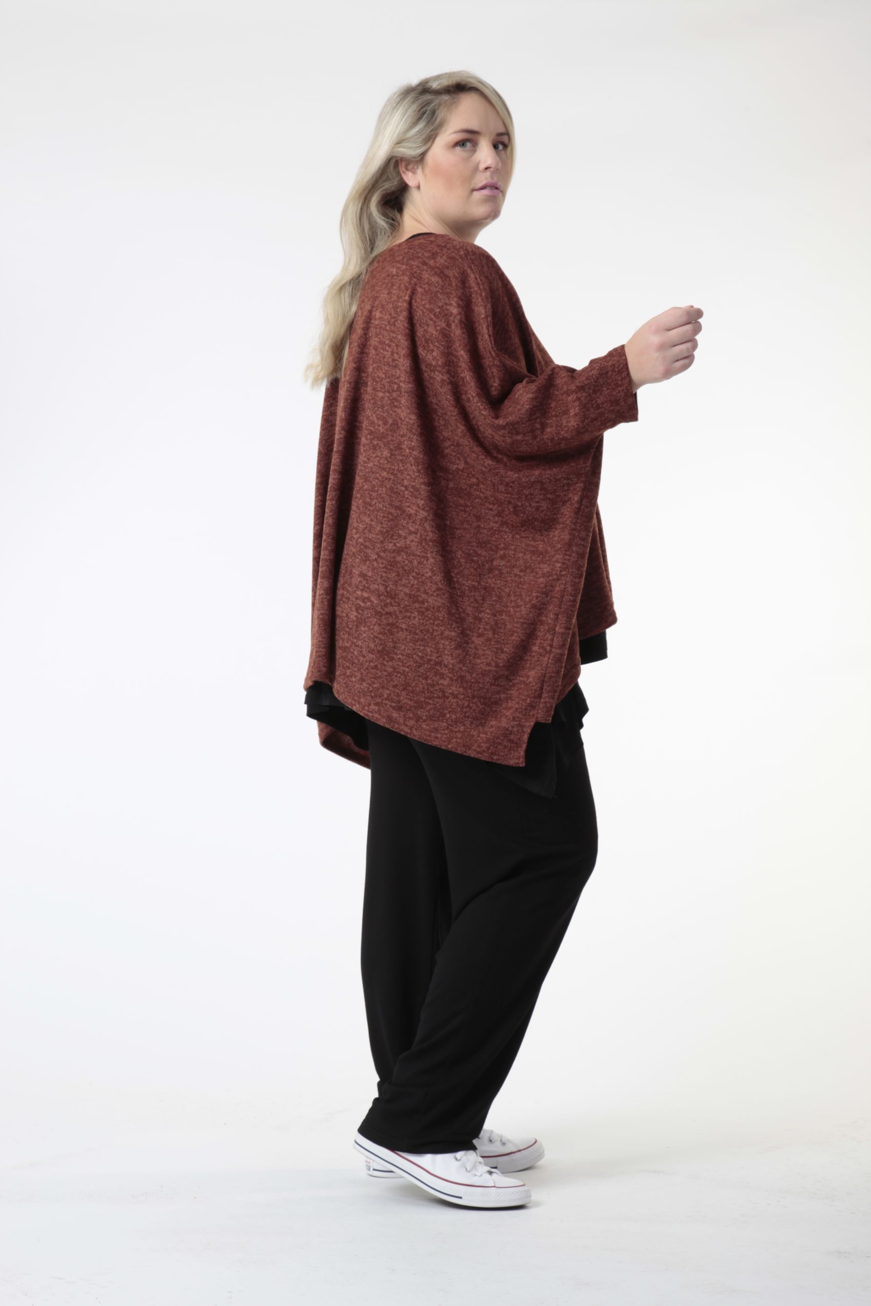  Bigshirt von AKH Fashion aus Polyethylen, 0742.06307, Terracotta, Unifarben, Schick, Modern