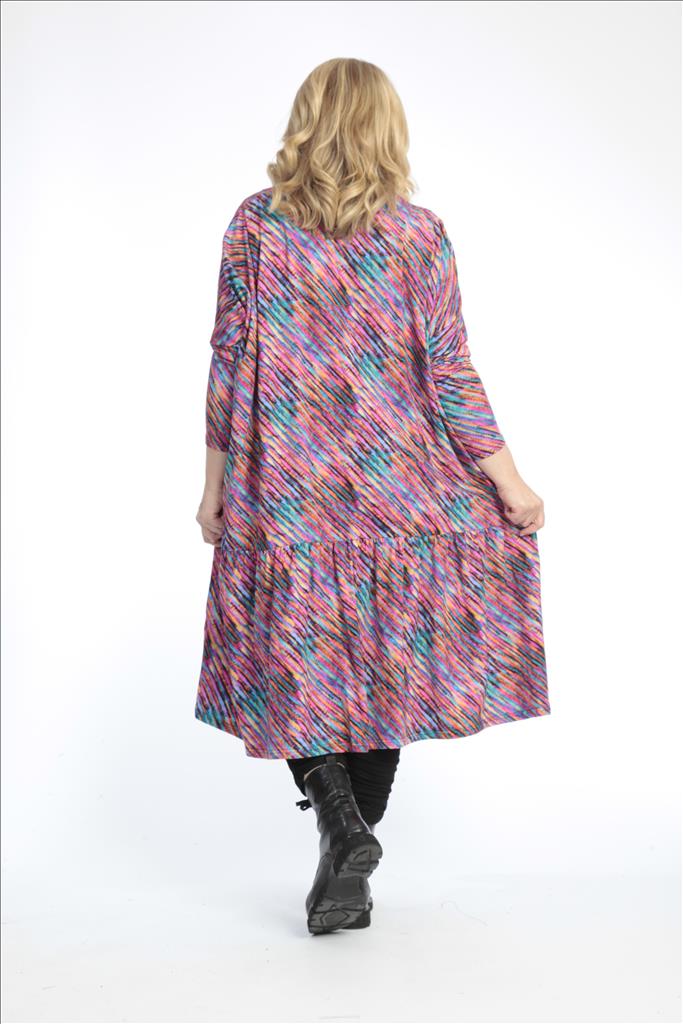 AKH Fashion Kleid in gerader Form, aus Baumwolle, 0768.06363, Multicolor, Streifen
