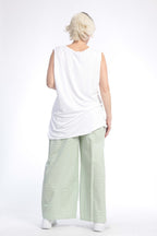 Hose von AKH Fashion aus Baumwolle in gerader Form, ausgefallene Lagenlook Mode