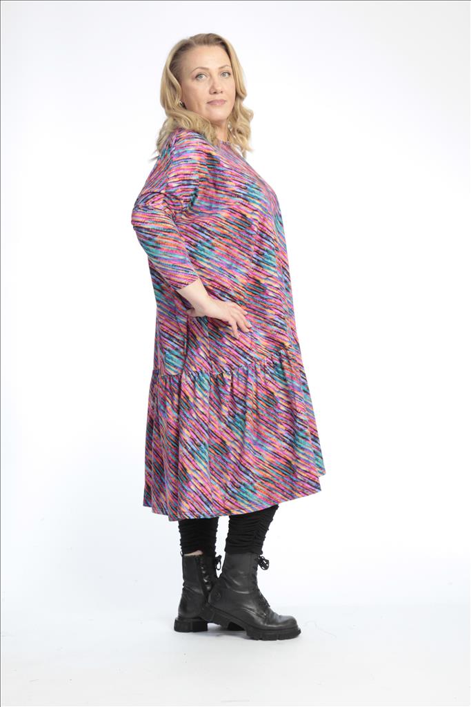  AKH Fashion Kleid in gerader Form, aus Baumwolle, 0768.06363, Multicolor, Streifen