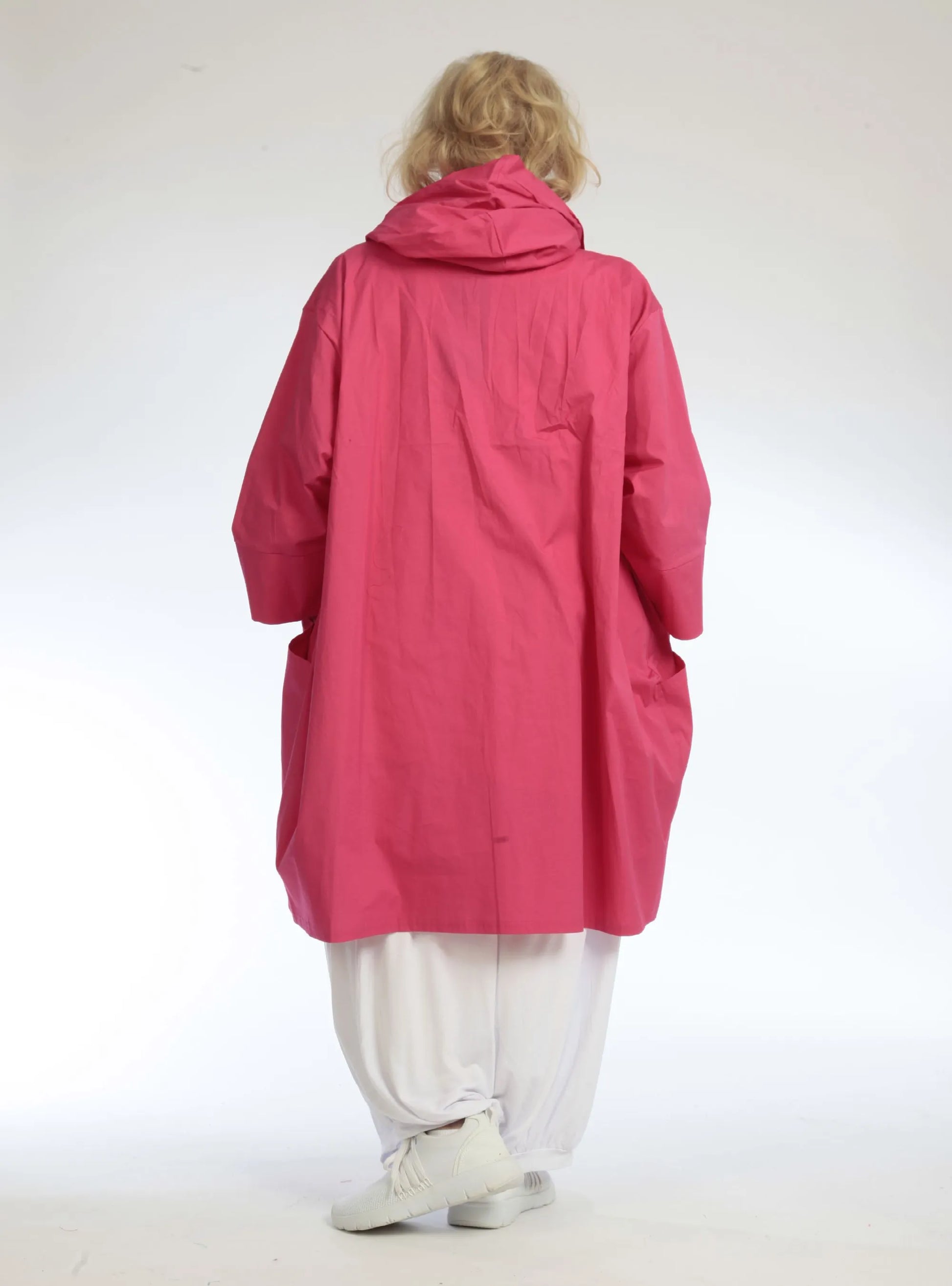  Jacke von AKH Fashion aus Baumwolle in gerader Form, 1109.06660, Fuchsia, Schick, Modern