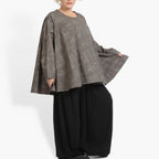  A-Form Bigshirt von AKH Fashion aus Viskose, 0958.00593, Grau, Schick, Modern, Bequem