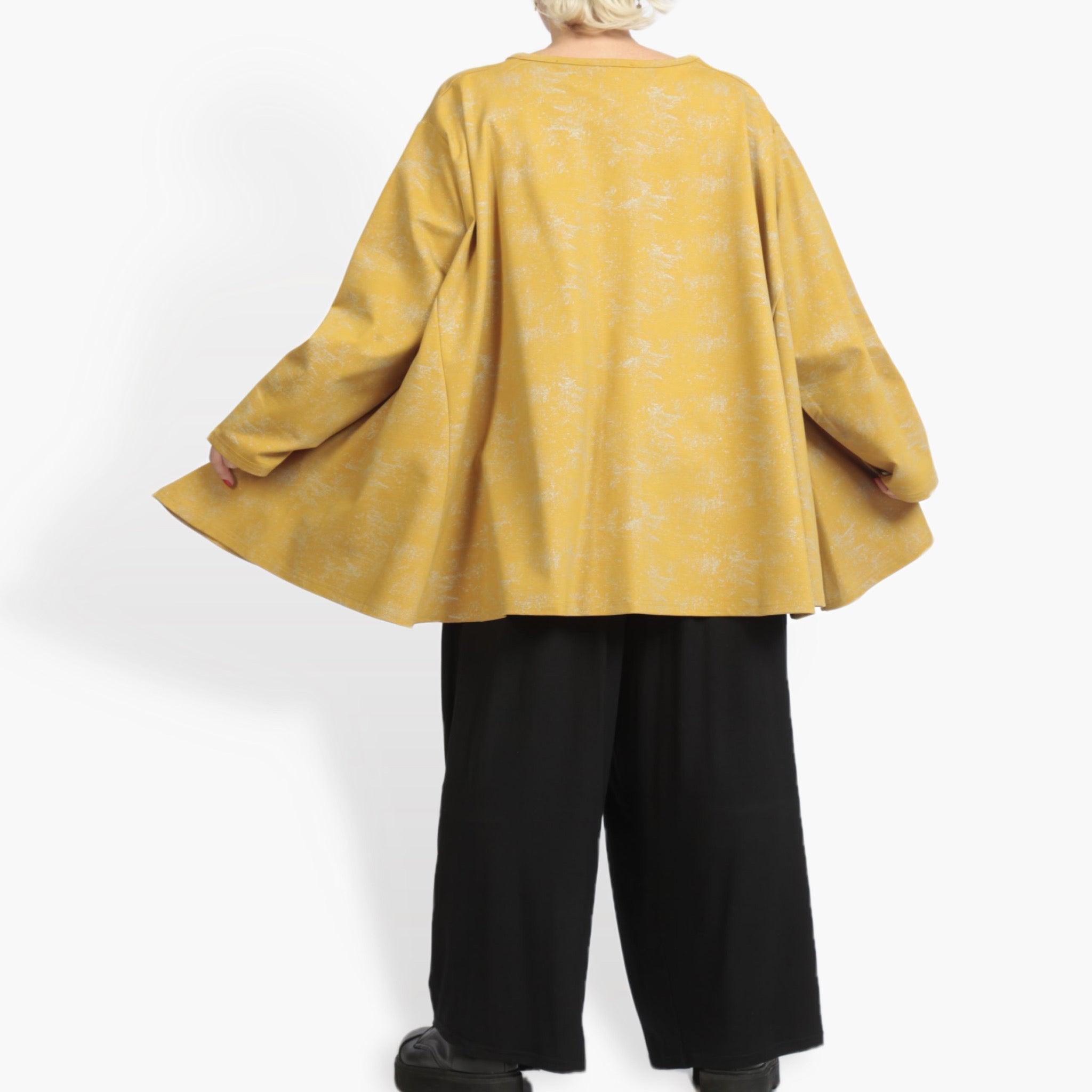  A-Form Bigshirt von AKH Fashion aus Viskose, 0958.00593, Senf, Schick, Modern, Bequem