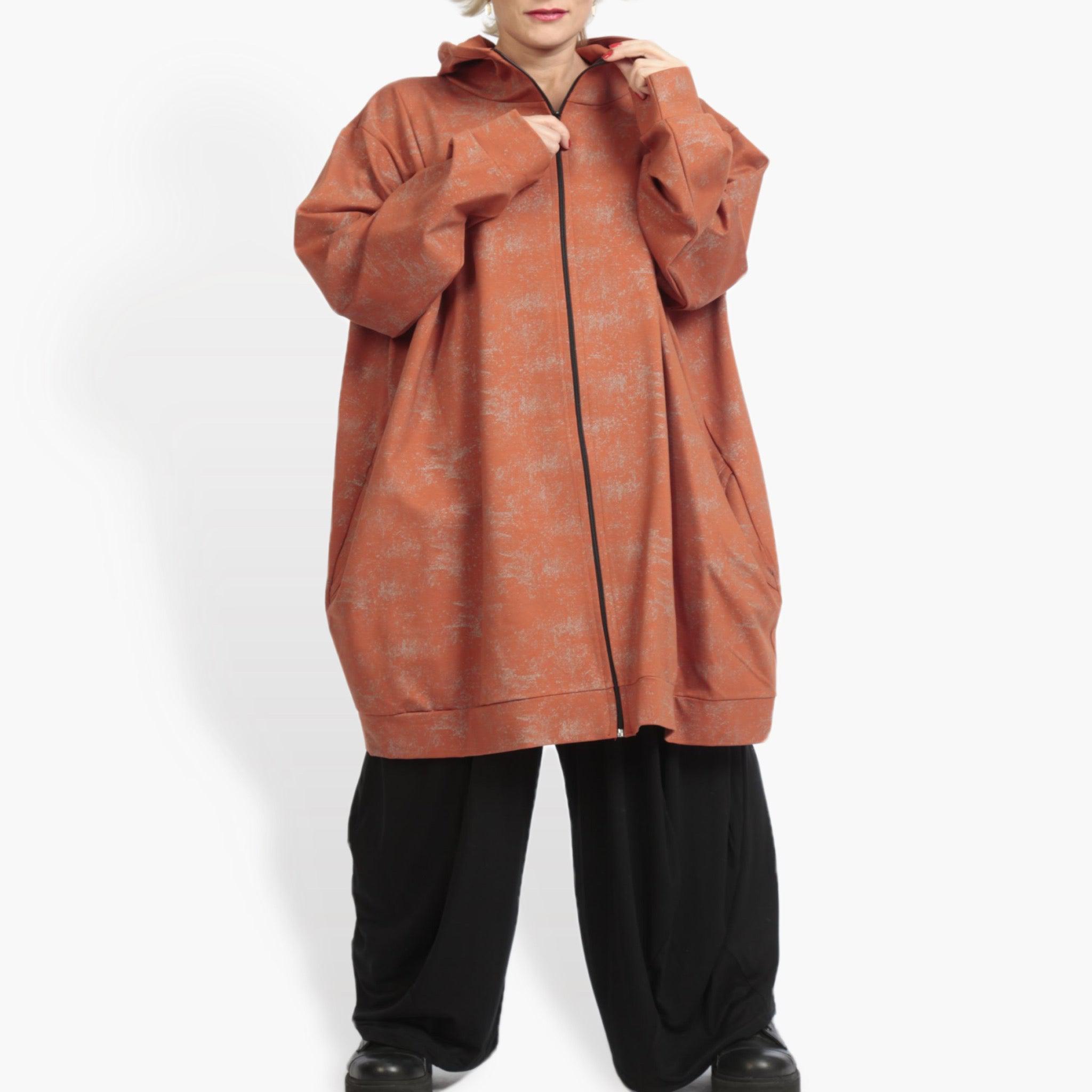  Ballonjacke von AKH Fashion aus Viskose, 0958.06819, Terracotta, Schick, Modern, Bequem