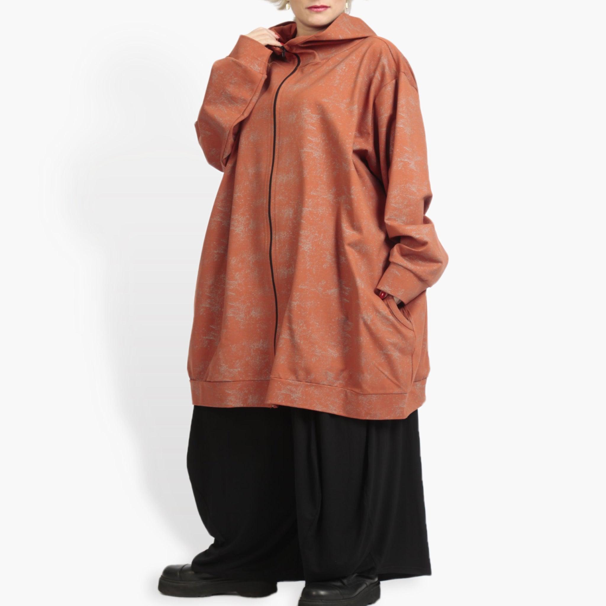  Ballonjacke von AKH Fashion aus Viskose, 0958.06819, Terracotta, Schick, Modern, Bequem