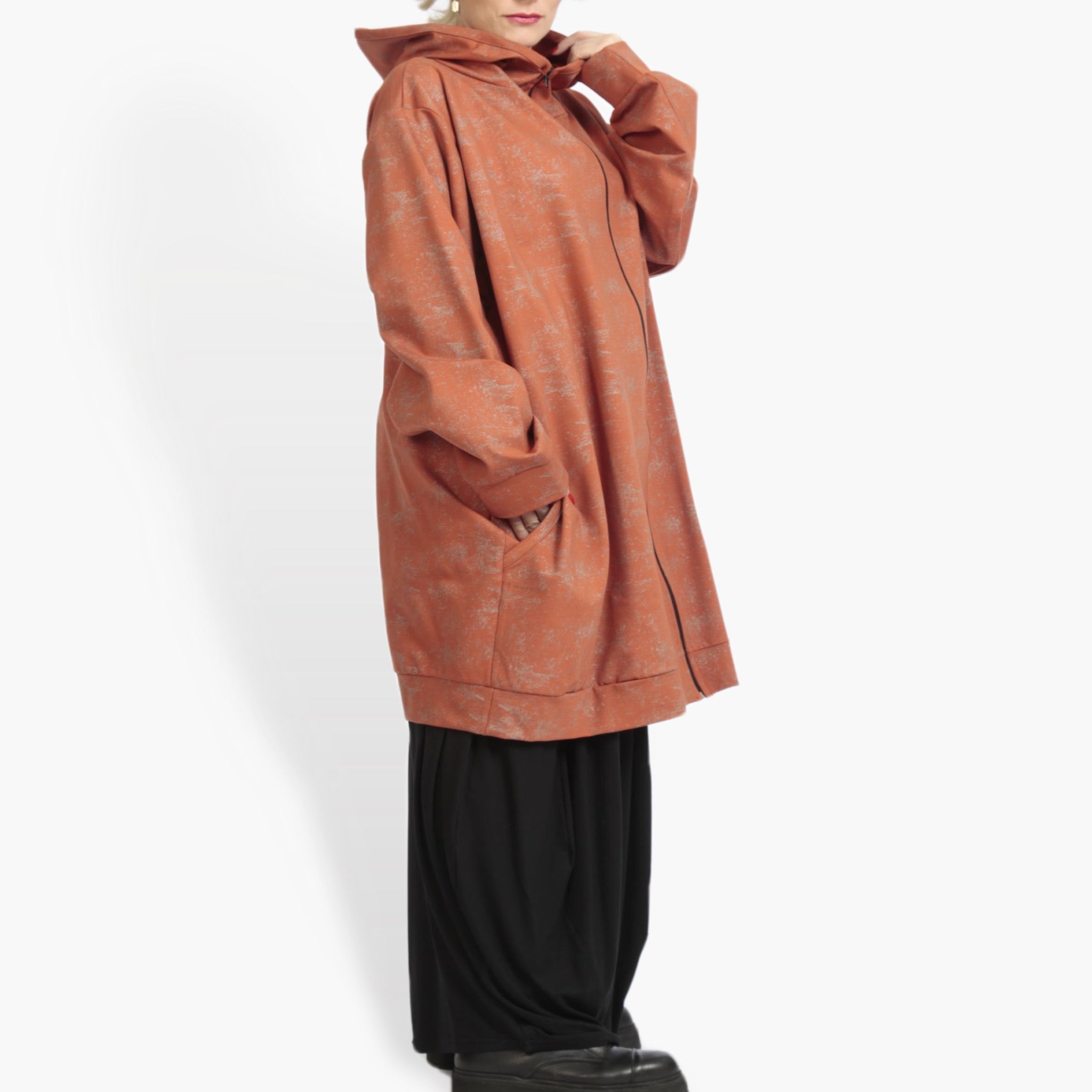 Ballonjacke von AKH Fashion aus Viskose, 0958.06819, Terracotta, Schick, Modern, Bequem