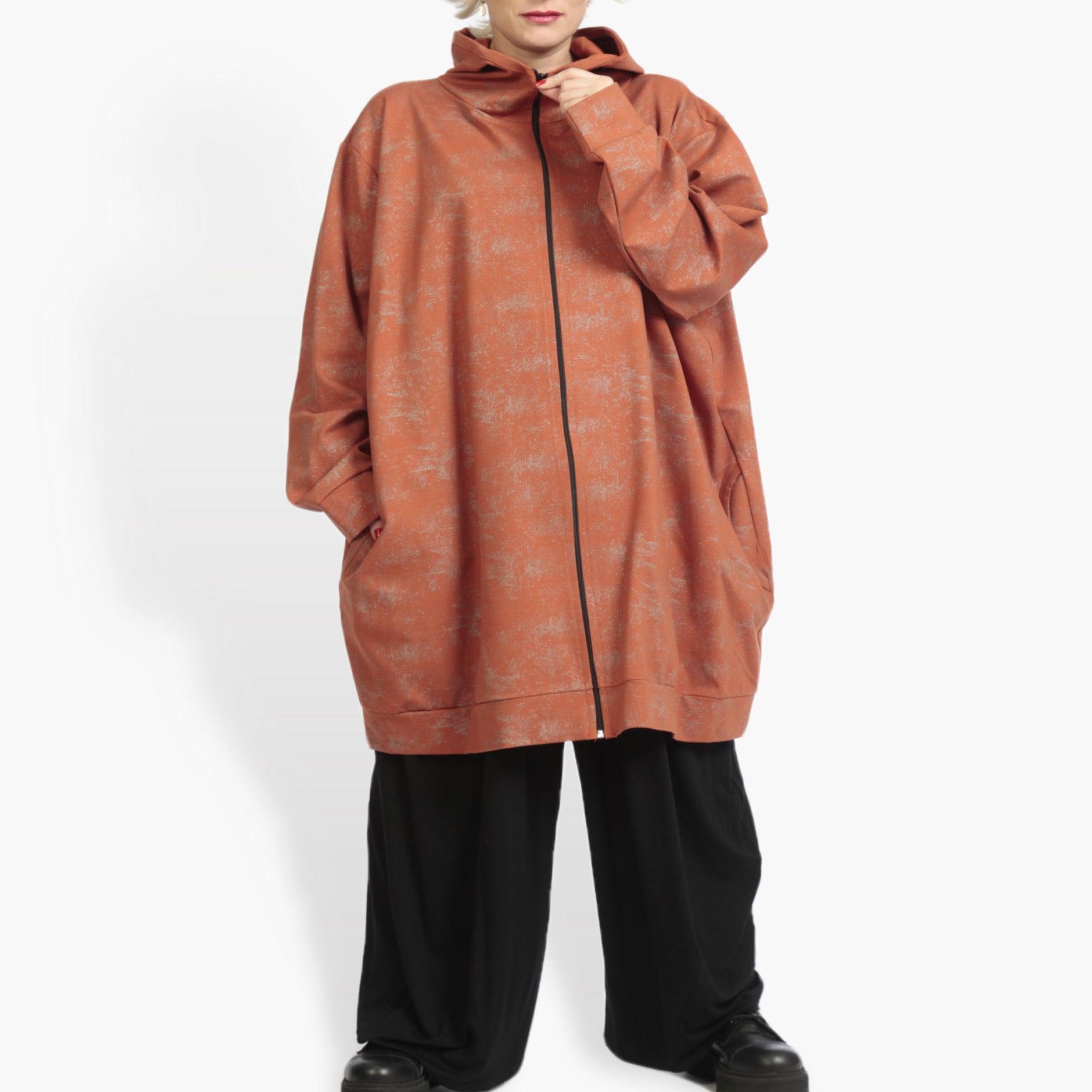  Ballonjacke von AKH Fashion aus Viskose, 0958.06819, Terracotta, Schick, Modern, Bequem