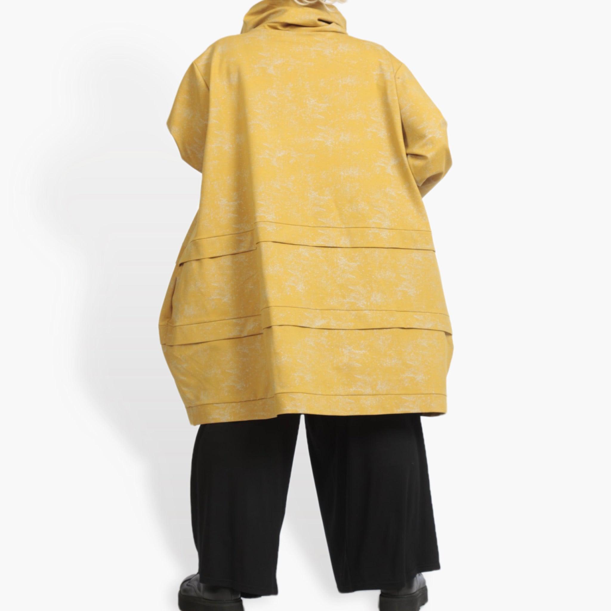  Ballonmantel von AKH Fashion aus Viskose, 0958.06823, Senf, Schick, Modern, Bequem