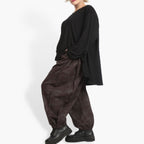  Hose von AKH Fashion aus Materialmix, 0958.06824, Braun, Schick, Modern, Bequem